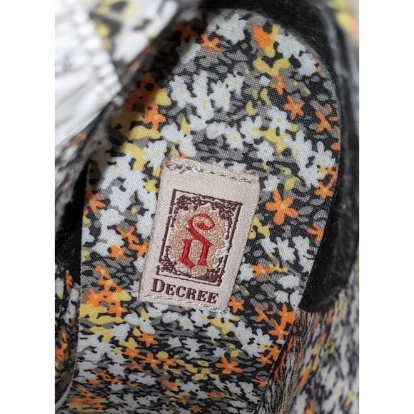 Decree Women's Beige Vegan Suede Ankle Boots Side Zip Size 7.5 M 3.25" Heels - Picture 12 of 12